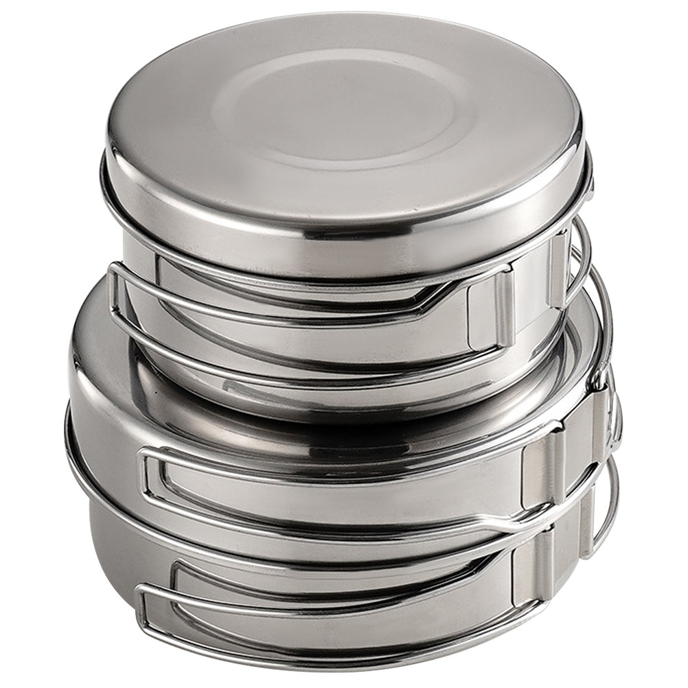 1Set Outdoor Stainless Steel C - đánh giá và giá Camping Lightweight Cooking Pot
