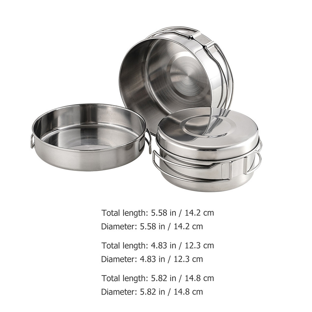 1Set Outdoor Stainless Steel C - đánh giá và giá Camping Lightweight Cooking Pot