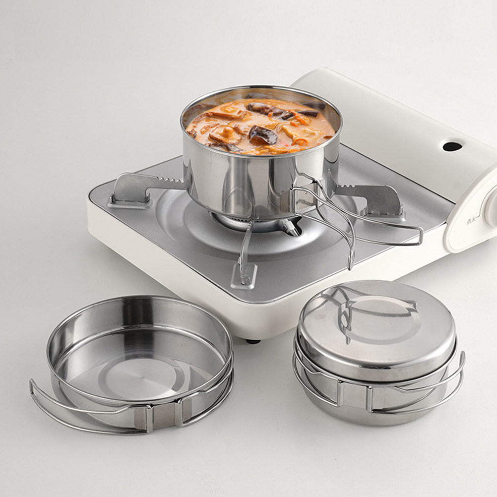 1Set Outdoor Stainless Steel C - đánh giá và giá Camping Lightweight Cooking Pot