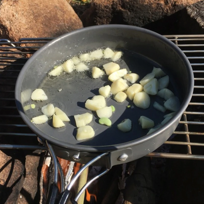 Gấp Chảo Chống Dính Động Ngoài - đánh giá và giá Camping Cooking Set Lightweight