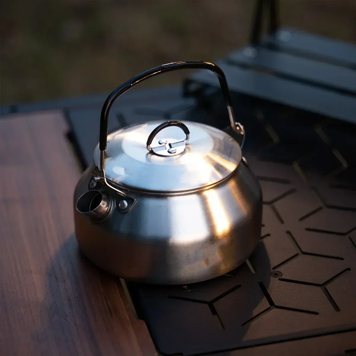 Stainless Steel Kettle 0.8L Po - đánh giá và giá Camping Cooking Kettle