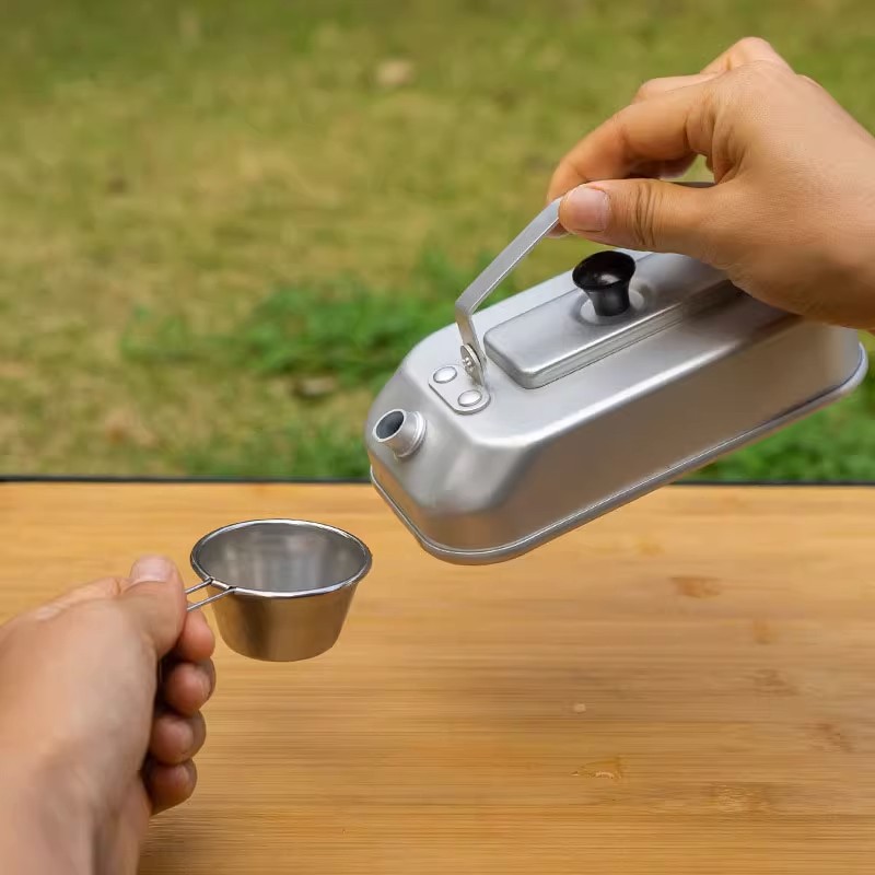 Ultralight Portable Picnic Cam - đánh giá và giá Camping Cooking Kettle