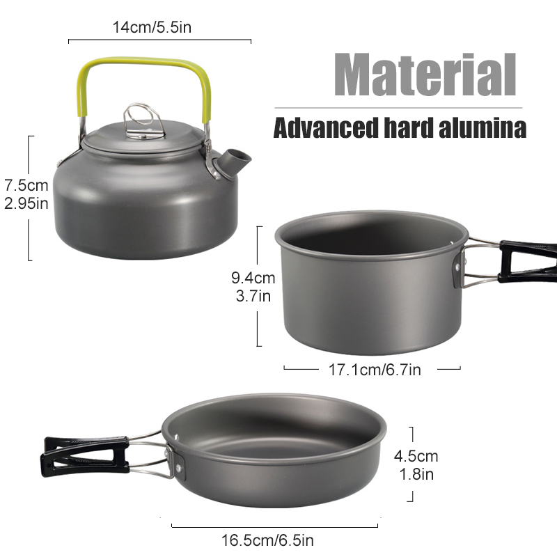 WESTTUNE Camping Cookware Kit  - đánh giá và giá Camping Cooking Kettle
