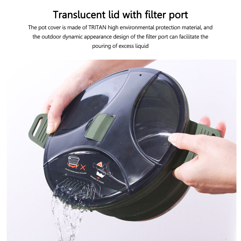 2.5L Silicone Folding Kettle C - đánh giá và giá Camping Cooking Kettle