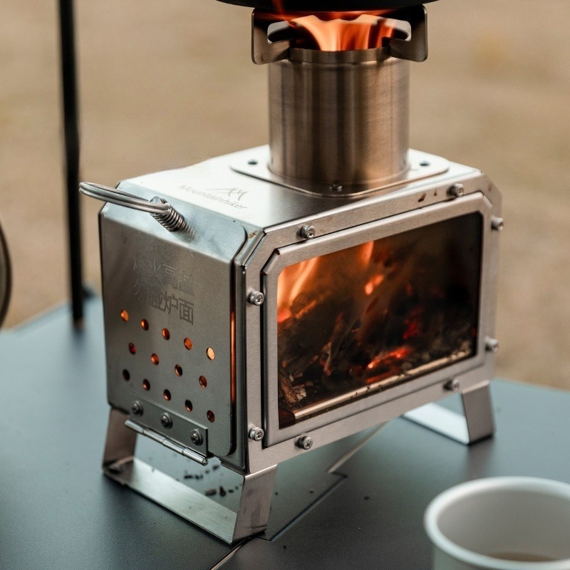 Stainless Steel Heating Stove  - đánh giá và giá Camping Cooking In Forest