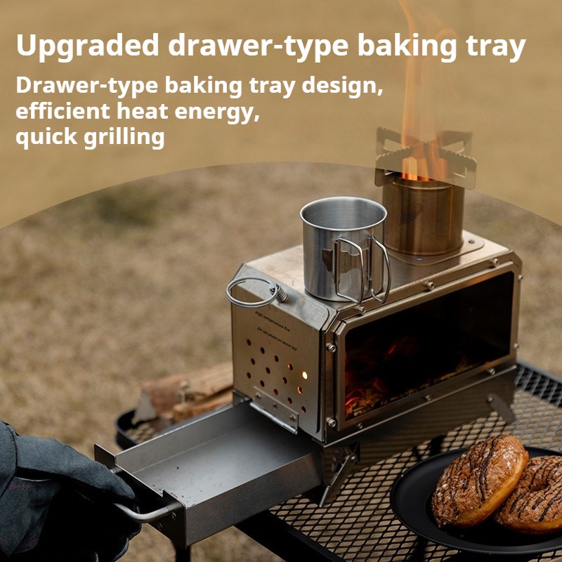 Stainless Steel Heating Stove  - đánh giá và giá Camping Cooking In Forest