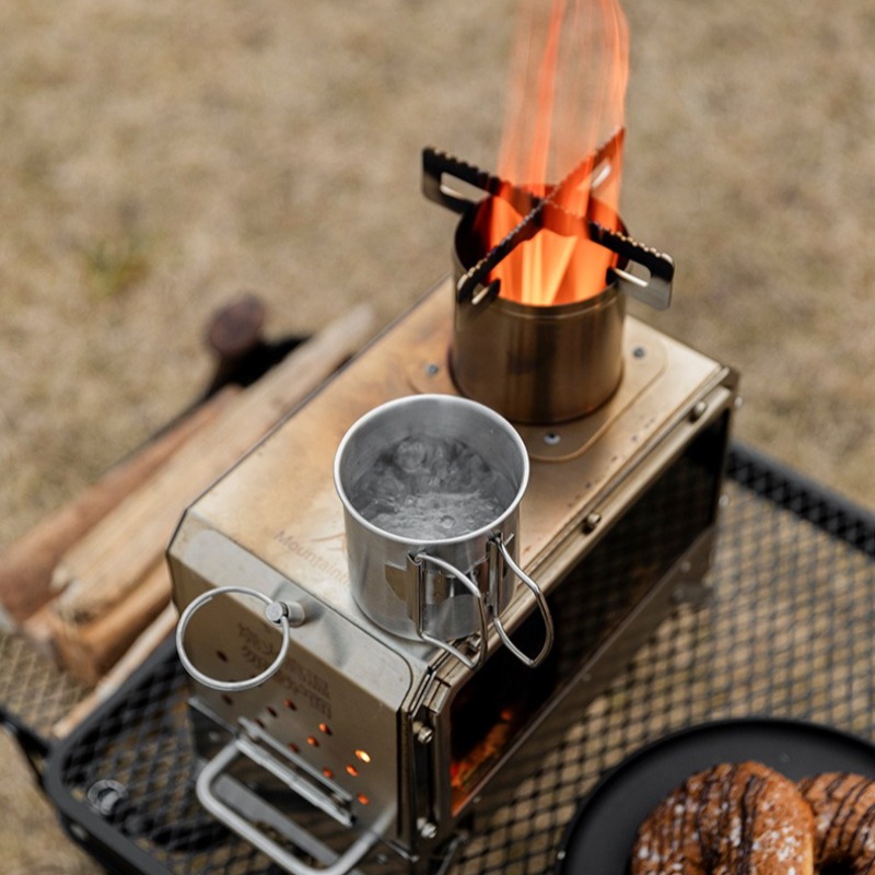 Stainless Steel Heating Stove  - đánh giá và giá Camping Cooking In Forest