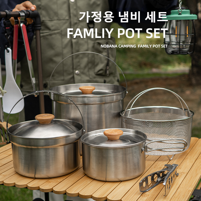 NOBANA Newest Outdoor Stainles - đánh giá và giá Camping Cooking Kettle