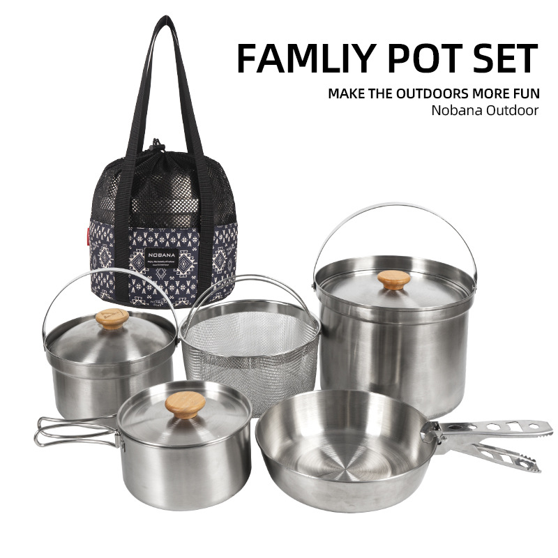 NOBANA Newest Outdoor Stainles - đánh giá và giá Camping Cooking Kettle