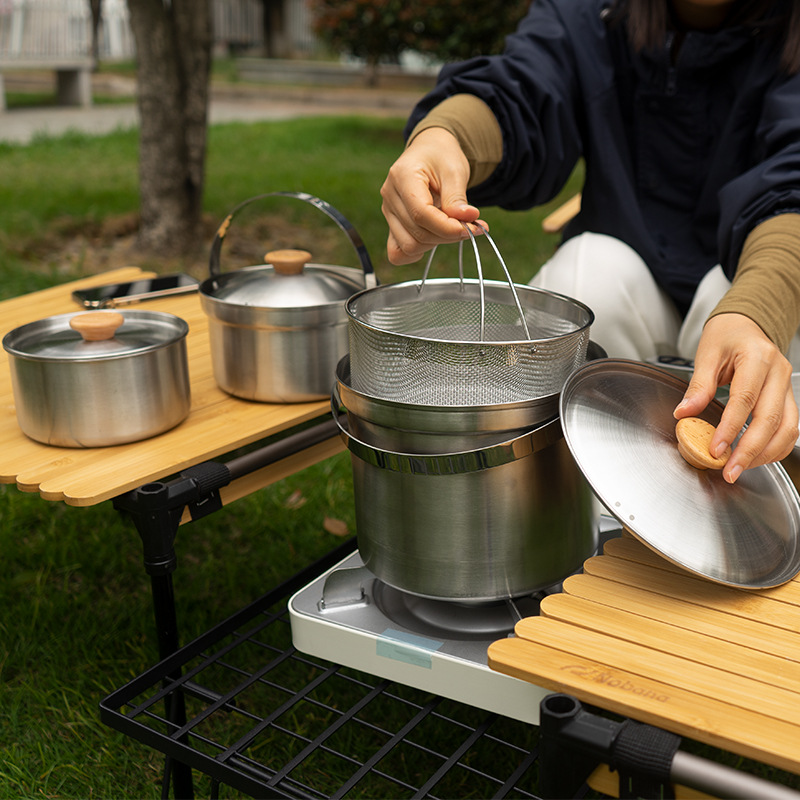 NOBANA Newest Outdoor Stainles - đánh giá và giá Camping Cooking Kettle