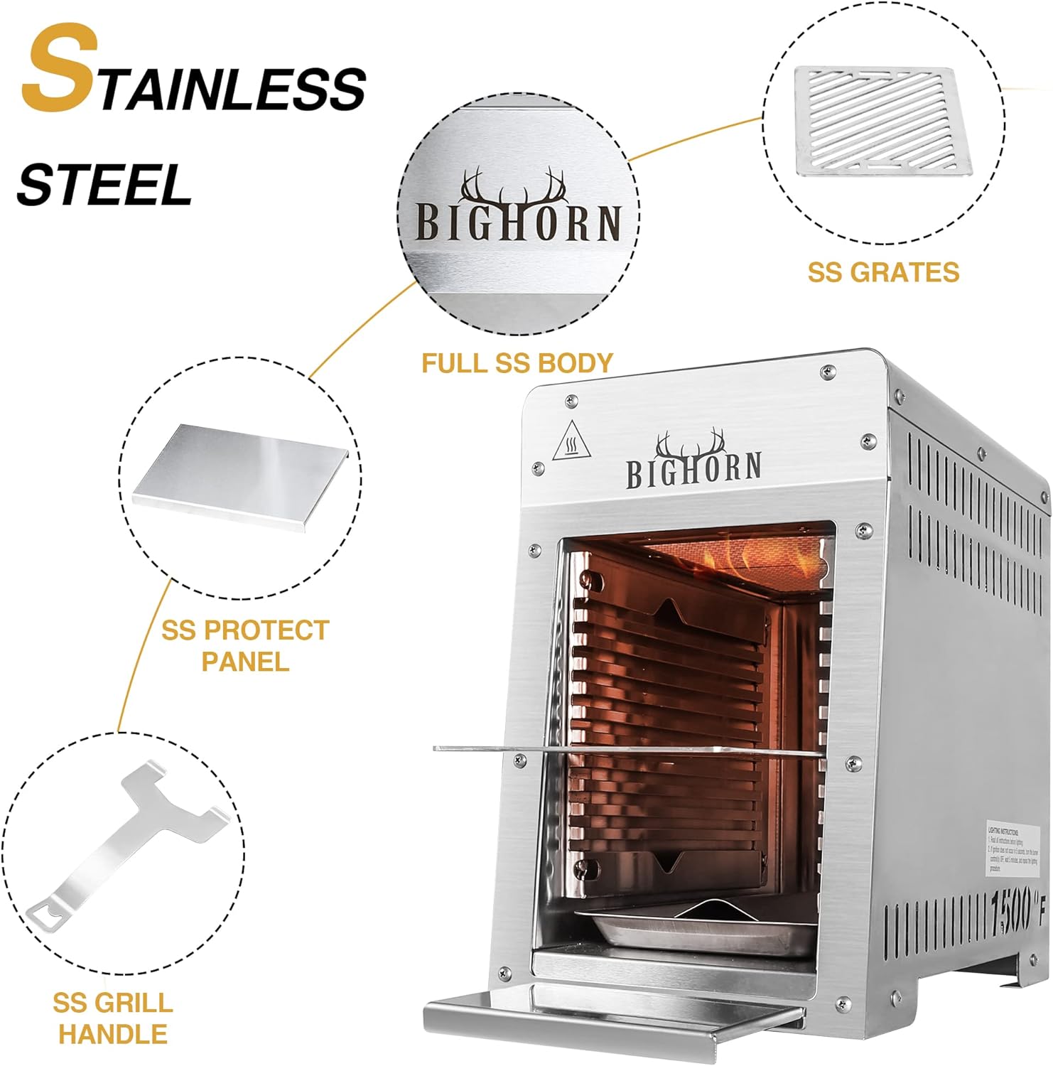 Portable Stainless Steel Propa - đánh giá và giá Camping Cooking Broiler
