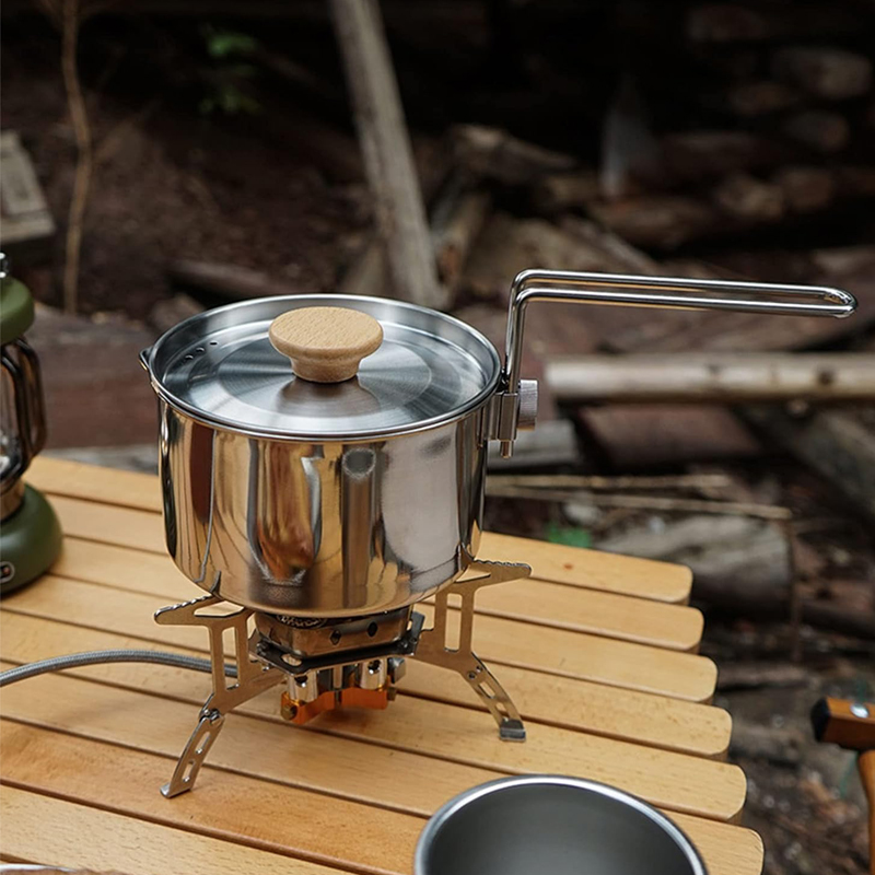 1L 304 Stainless Steel Camp Ke - đánh giá và giá Camping Cooking Kettle