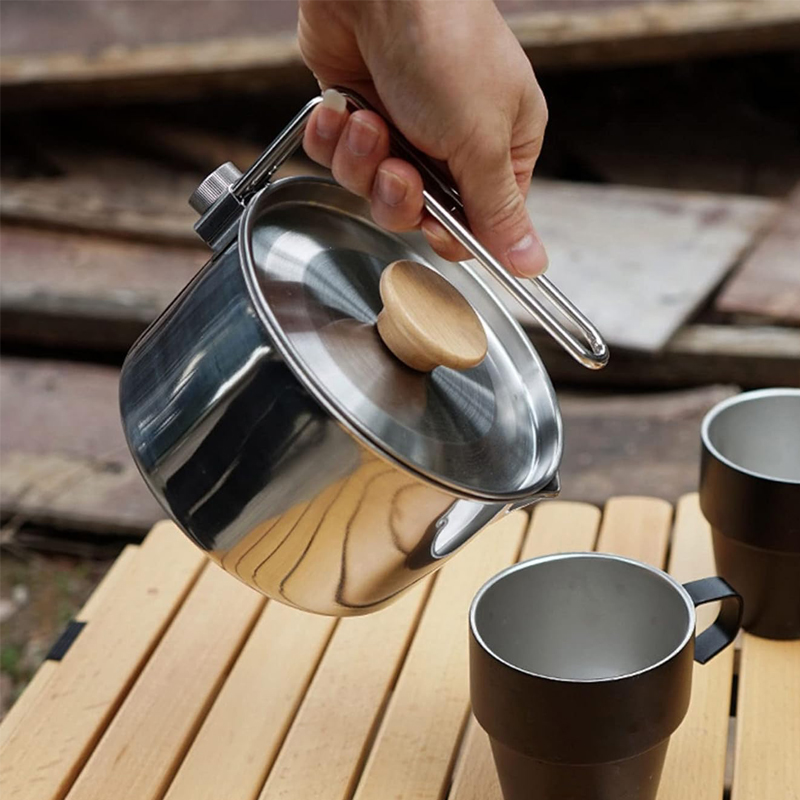1L 304 Stainless Steel Camp Ke - đánh giá và giá Camping Cooking Kettle
