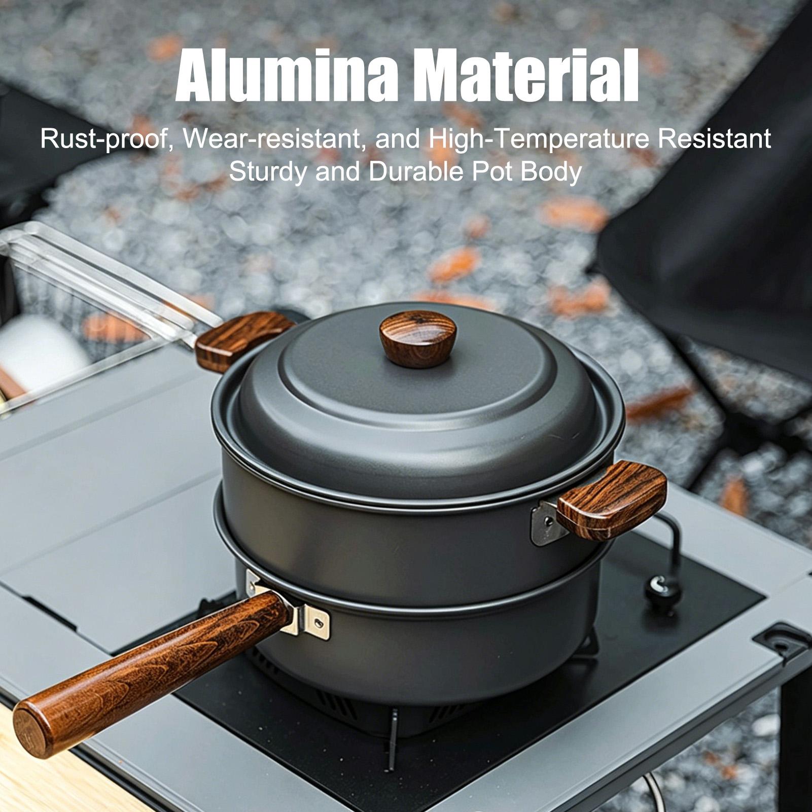 Camping Pot Portable Large Lig - đánh giá và giá Camping Lightweight Cooking Pot
