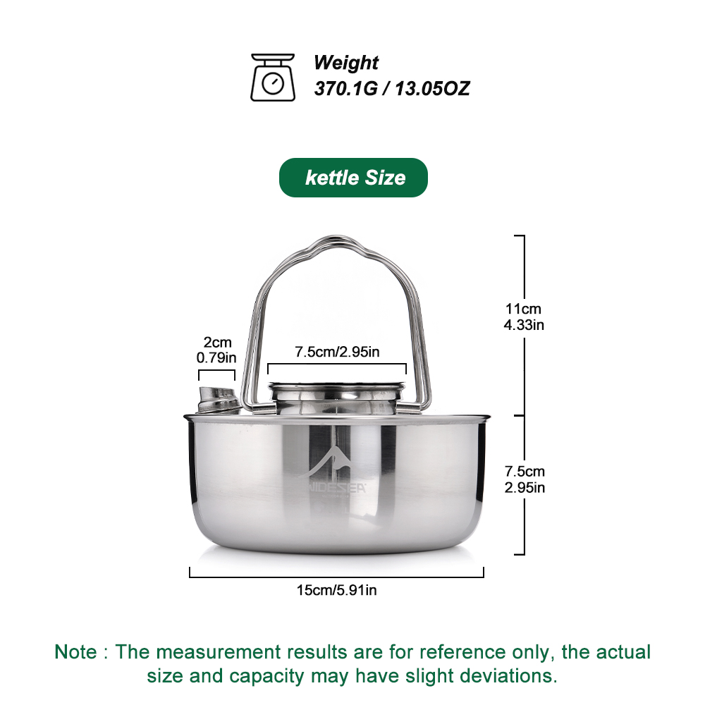 Widesea Camping Outdoor 1.7L S - đánh giá và giá Camping Cooking Kettle