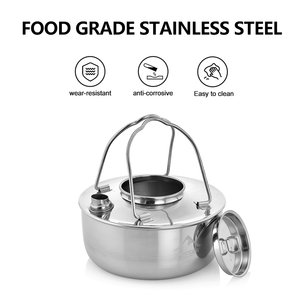 Widesea Camping Outdoor 1.7L S - đánh giá và giá Camping Cooking Kettle