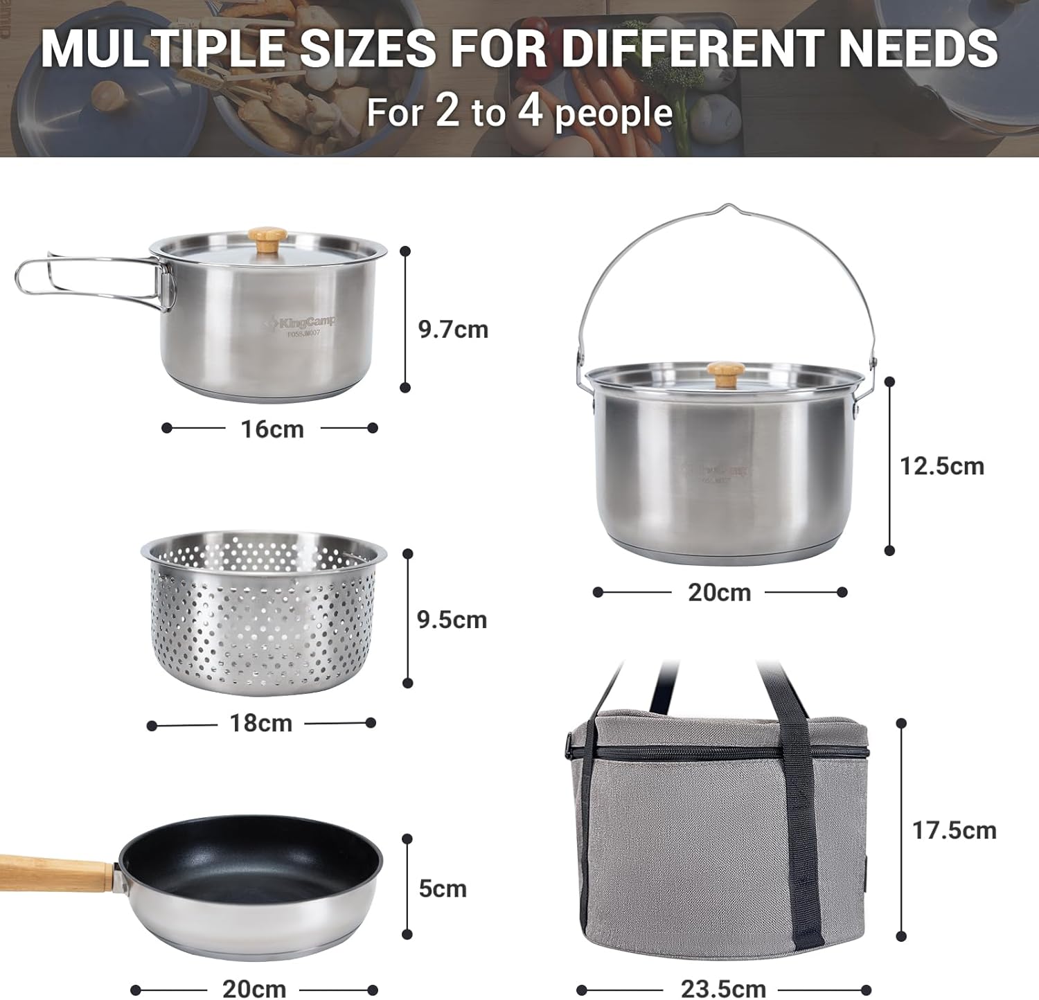 304 Stainless Steel Camping Co - đánh giá và giá Camping Cooking Kettle