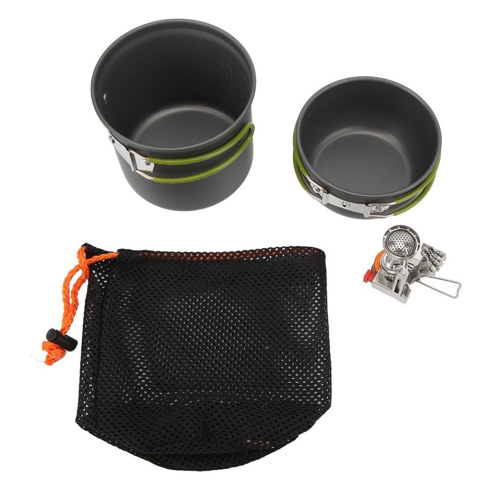 Alumine Camping Cooking Set Hi - đánh giá và giá Camping Lightweight Cooking Pot