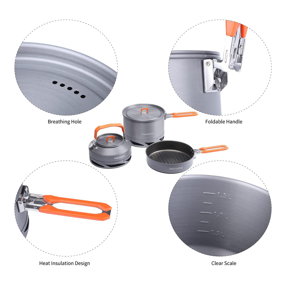 Fire Maple Cắm Trại Đồ Nấu Nướ - đánh giá và giá Camping Cooking Kettle