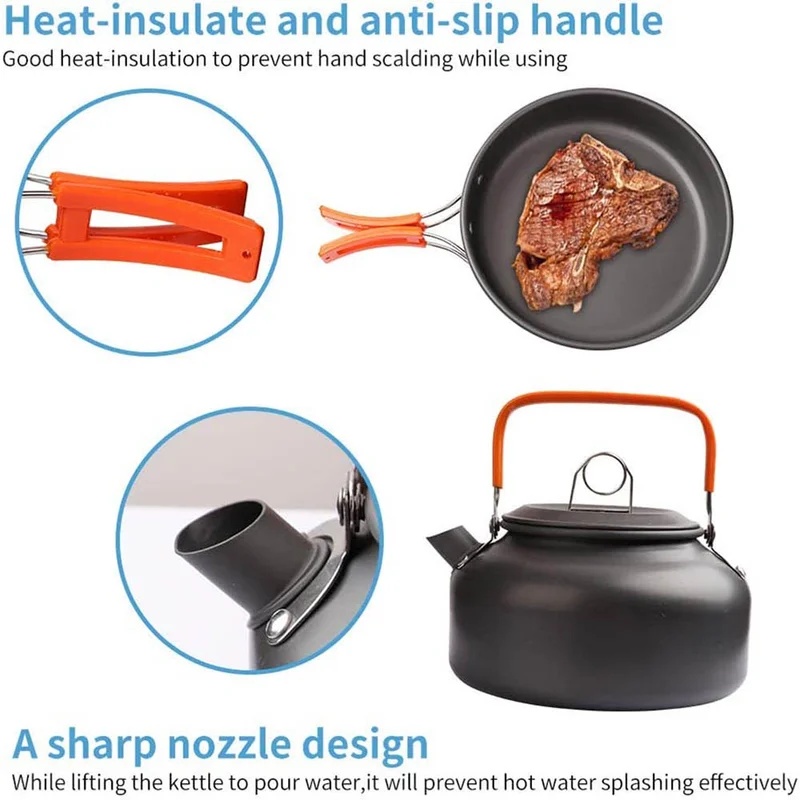 Camping Cooking set Camping Co - đánh giá và giá Camping Cooking Kettle