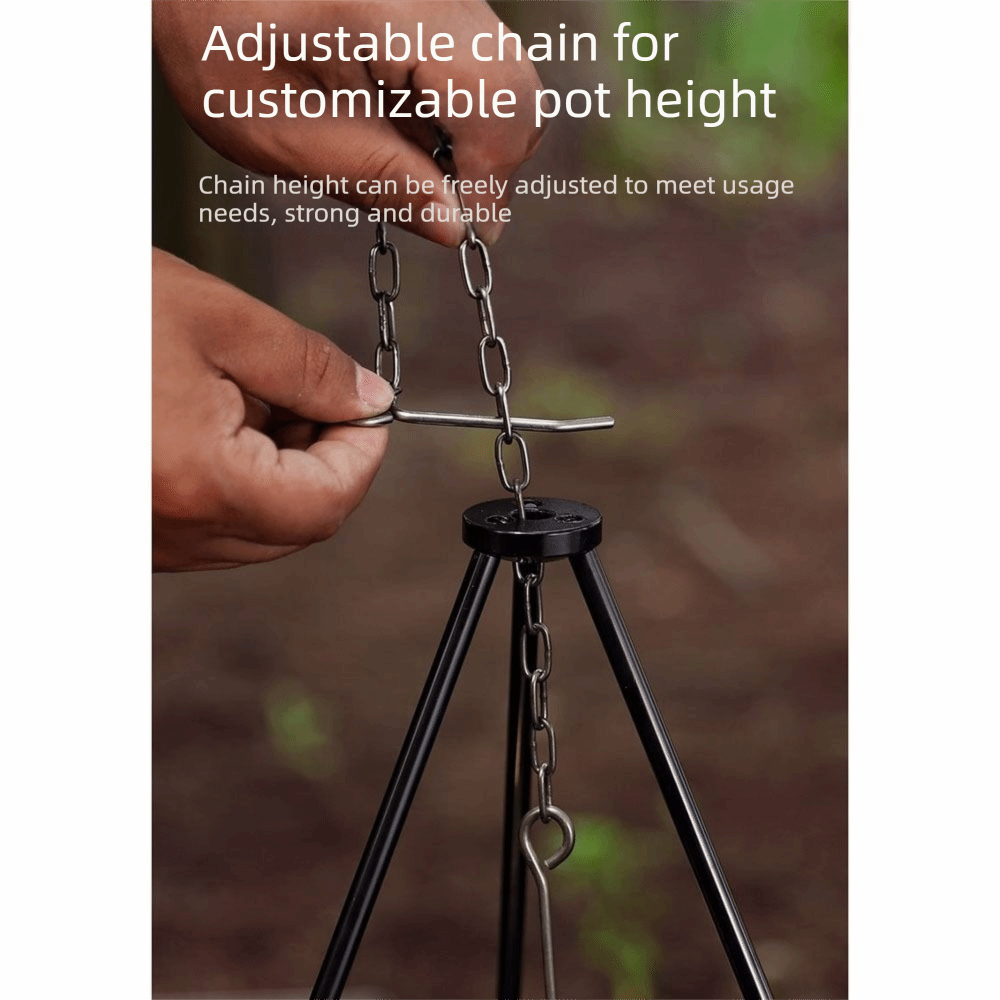 Portable Camping Tripod Adjust - đánh giá và giá Camping Lightweight Cooking Pot